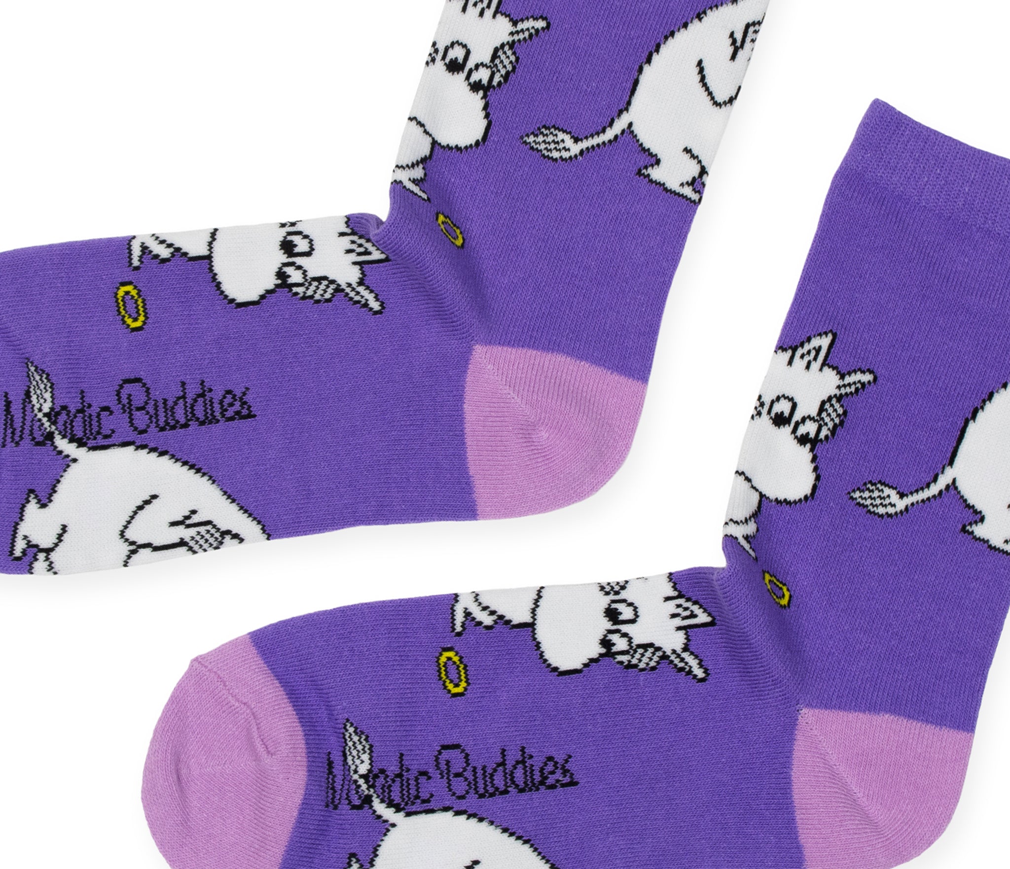 Moomintroll Worried Ladies Socks - Purple