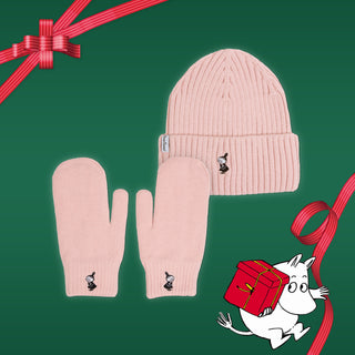 Little My Mittens and Beanie Christmas Combo - Light Pink