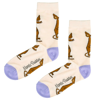 Sniff Happy Ladies Socks - Beige