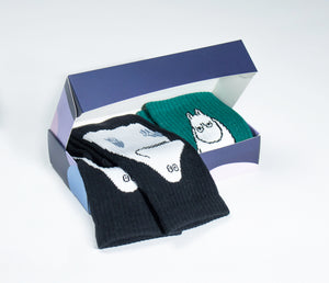 Gift Box Moomin and Stinky (2 socks)