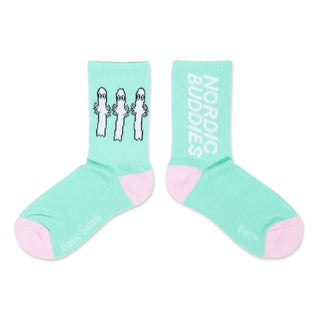 Hattifatteners Ladies Retro Socks - Turquoise