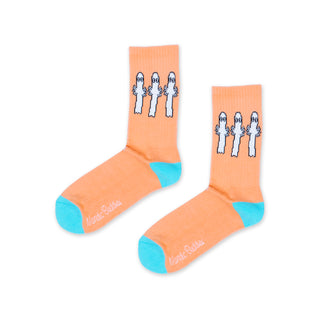 Hattifatteners Retro Men Socks - Peach