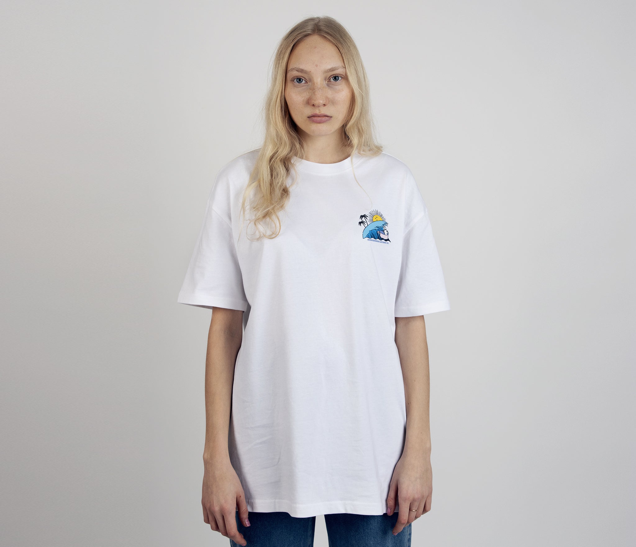 Hattifatteners Surf Trip T-Shirt Unisex - White
