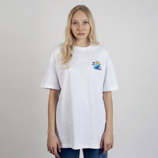 Hattivattien Surffimatka T-paita Unisex - Valkoinen