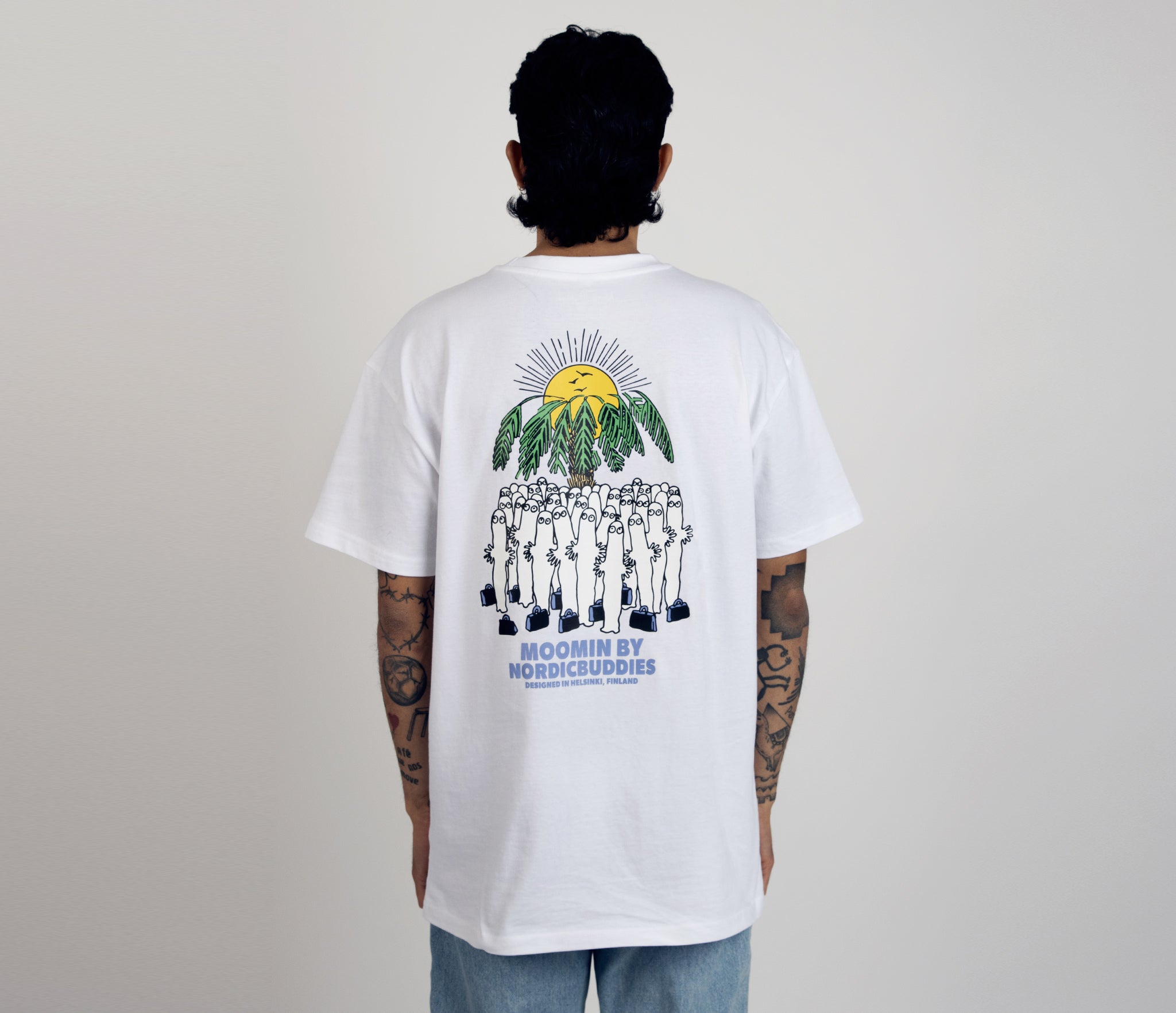 Hattifatteners Surf Trip T-Shirt Unisex - White