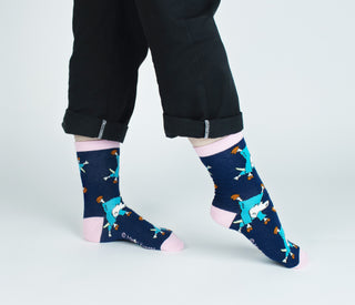 Mr. Clutterbuck Ladies Socks - Navy