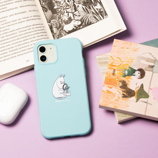 Moomintroll's Tail iPhone Case Biodegradeable - Light Blue