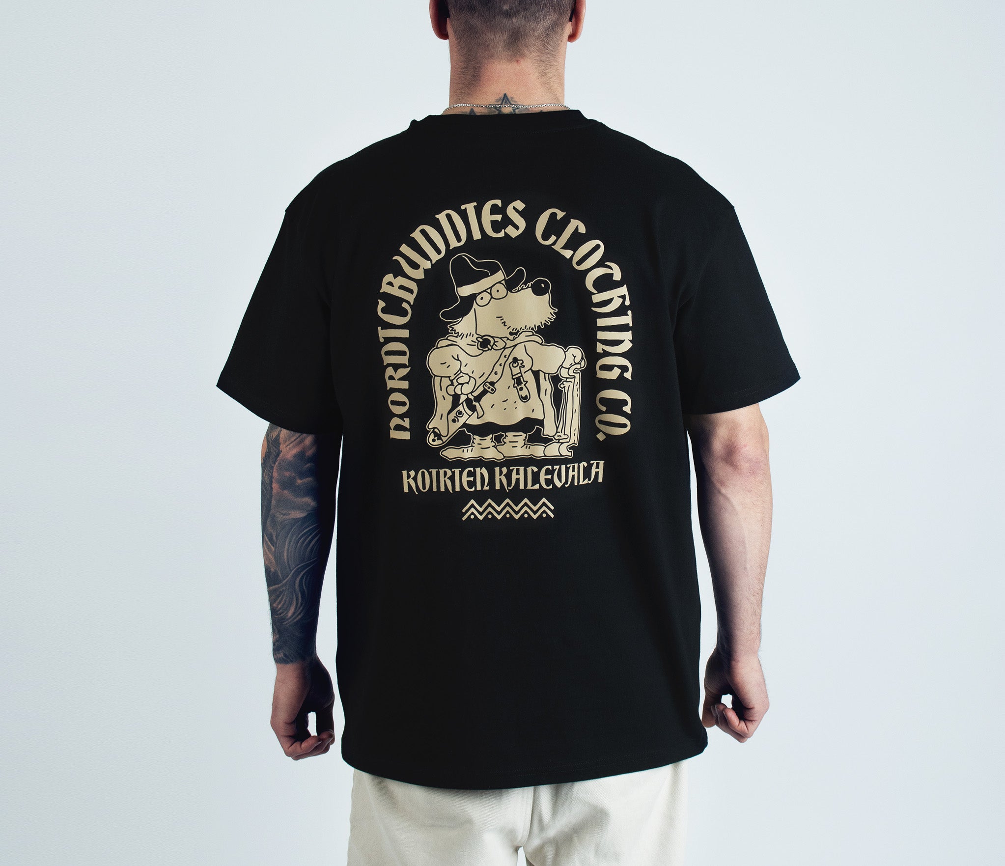 T-Shirt Mauri Kunnas The Canine Kalevala - Black