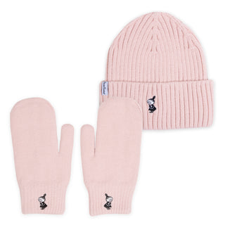 Little My Mittens and Beanie Combo - Light Pink