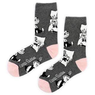 Little My Pranking Ladies Socks - Grey