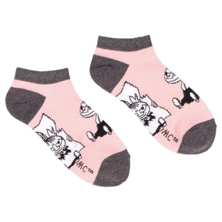 Little My Pranking Ladies Ankle Socks - Pink