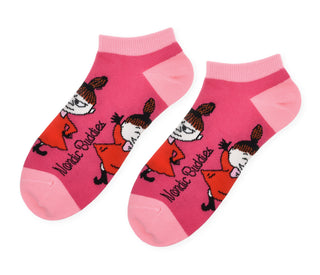 Little My Dancing Ladies Ankle Socks -  Red and Pink