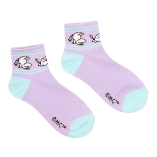 Moomintroll Retro Ladies Ankle Socks - Lilac