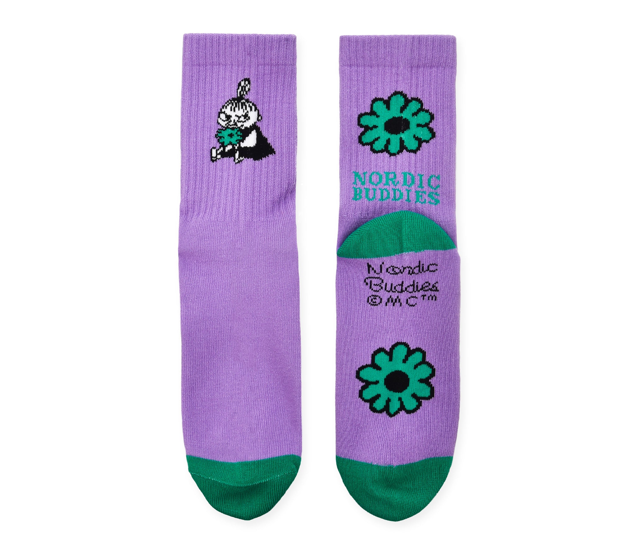 Little My Flower Retro Socks Ladies - Lilac