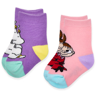 Baby Double Pack Snorkmaiden And Little My Socks - Violet And Pink