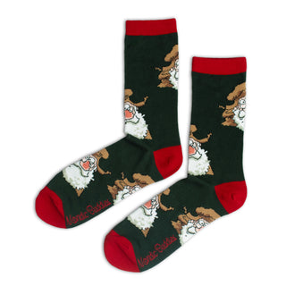 Santa Claus Men Socks - Green