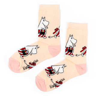 Moominmamma Running Errands Ladies Socks - Light Pink