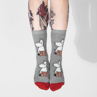 Moominmamma Candle Light Ladies Socks - Grey