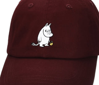 Moomintroll's Flower Adult Cap - Burgundy