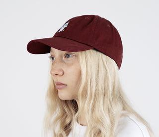 Moomintroll's Flower Adult Cap - Burgundy