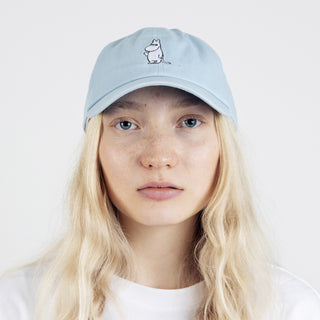 Moomintroll's Greeting Adult Dad Cap - Light Blue