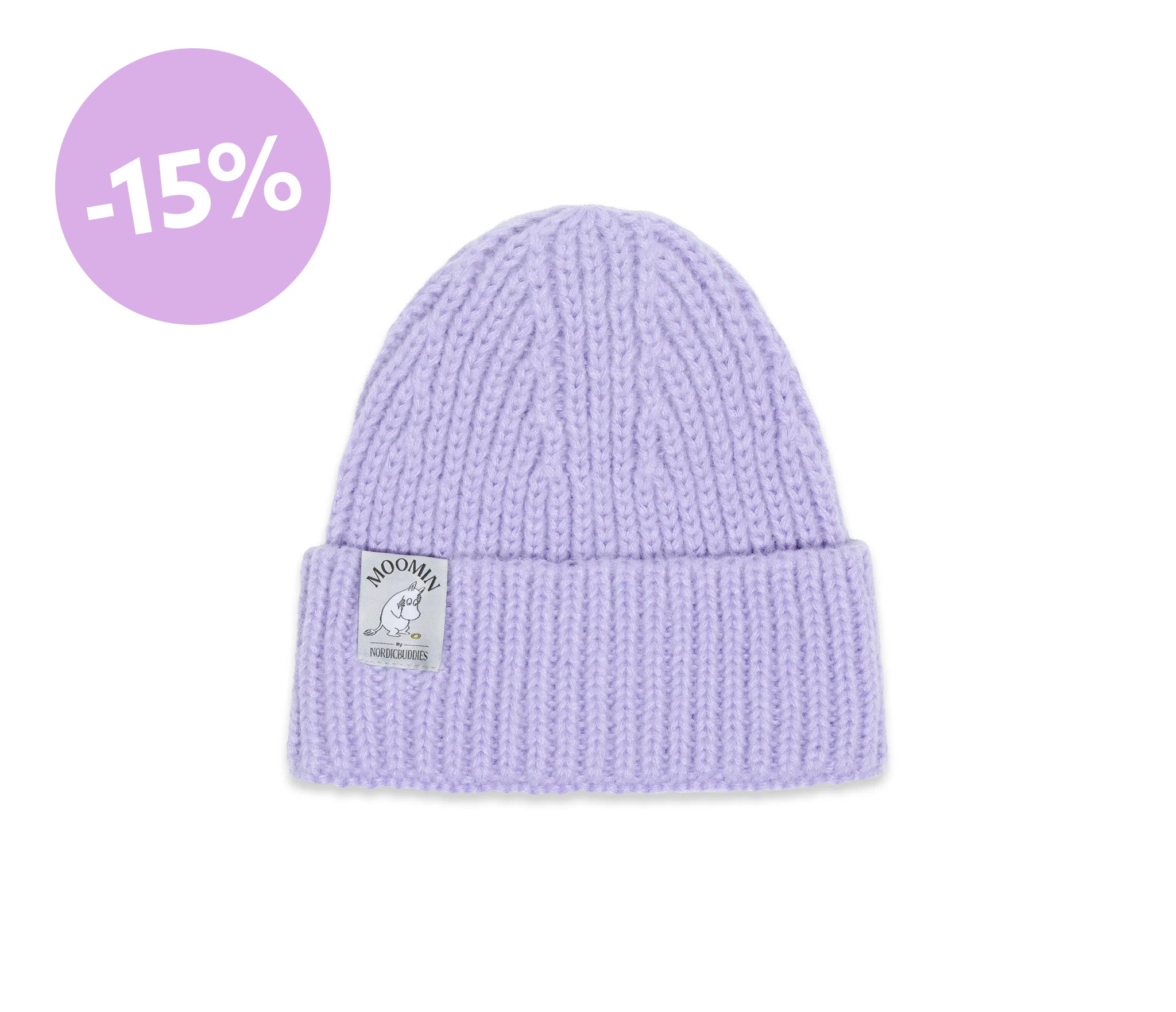 Moomintroll Winter Hat Beanie Adult - Lilac