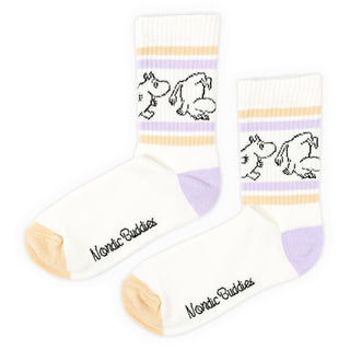 Moomintroll Retro Ladies Socks - White