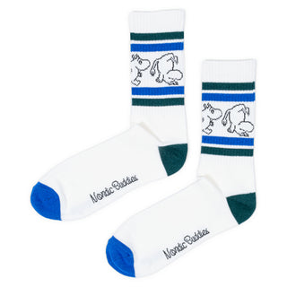 Moomintroll Retro Men Socks - White