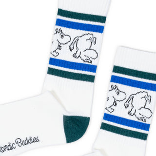 Moomintroll Retro Men Socks - White