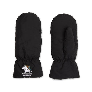 Moomintroll Puffer Mittens Adult - Black