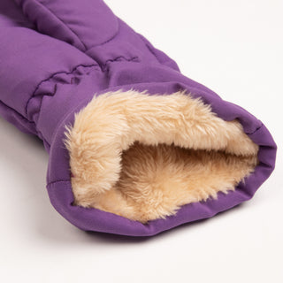 Moomintroll Puffer Mittens and Nylon Cap Combo - Purple