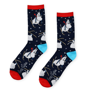 Moomintroll Skiing Men's Socks