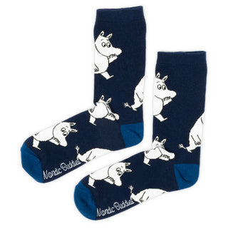 Moomintroll Wondering Men Socks - Blue