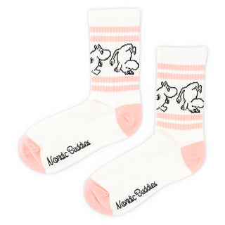 Moomintroll Retro Ladies Socks - White