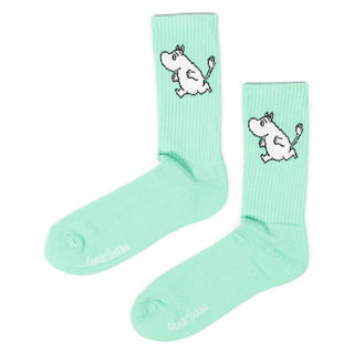 Moomintroll Running Mens Sport Socks - Mint Green