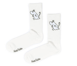 Moomintroll Running Ladies Sport Socks - White