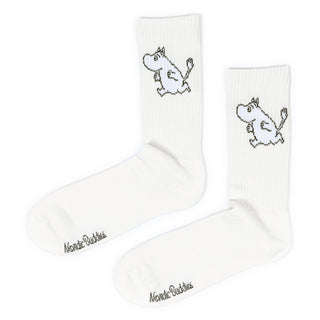 Moomintroll Running Ladies Sport Socks - White