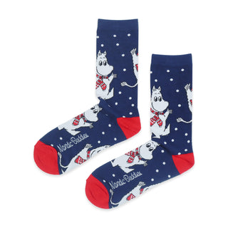 Moomintroll Winter Men Socks - Navy