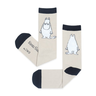 Moomintroll Grumpy Men Socks - Beige