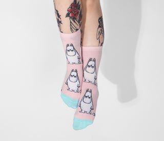 Moomintroll Grumpy Ladies Socks - Pink