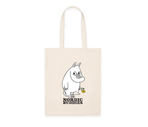Moomintroll's Flower Tote Bag - Beige