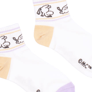 Moomintroll Retro Ladies Ankle Socks - White