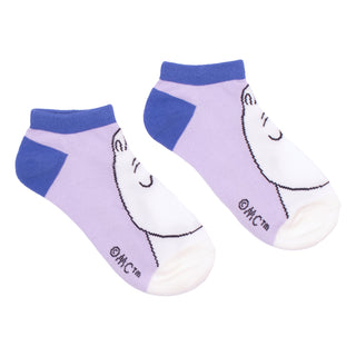 Moomintroll Ladies Ankle Socks - Lilac