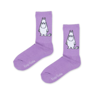 Moomintroll Angry Retro Men Socks - Purple