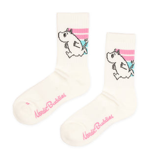 Active Crew Sock Ladies - White/Pink