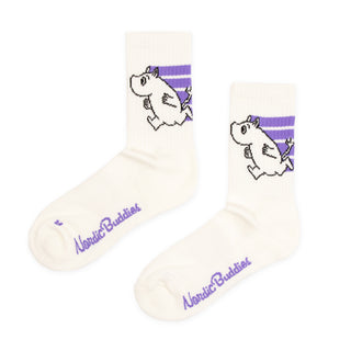 Active Crew Sock Ladies - White/Lilac