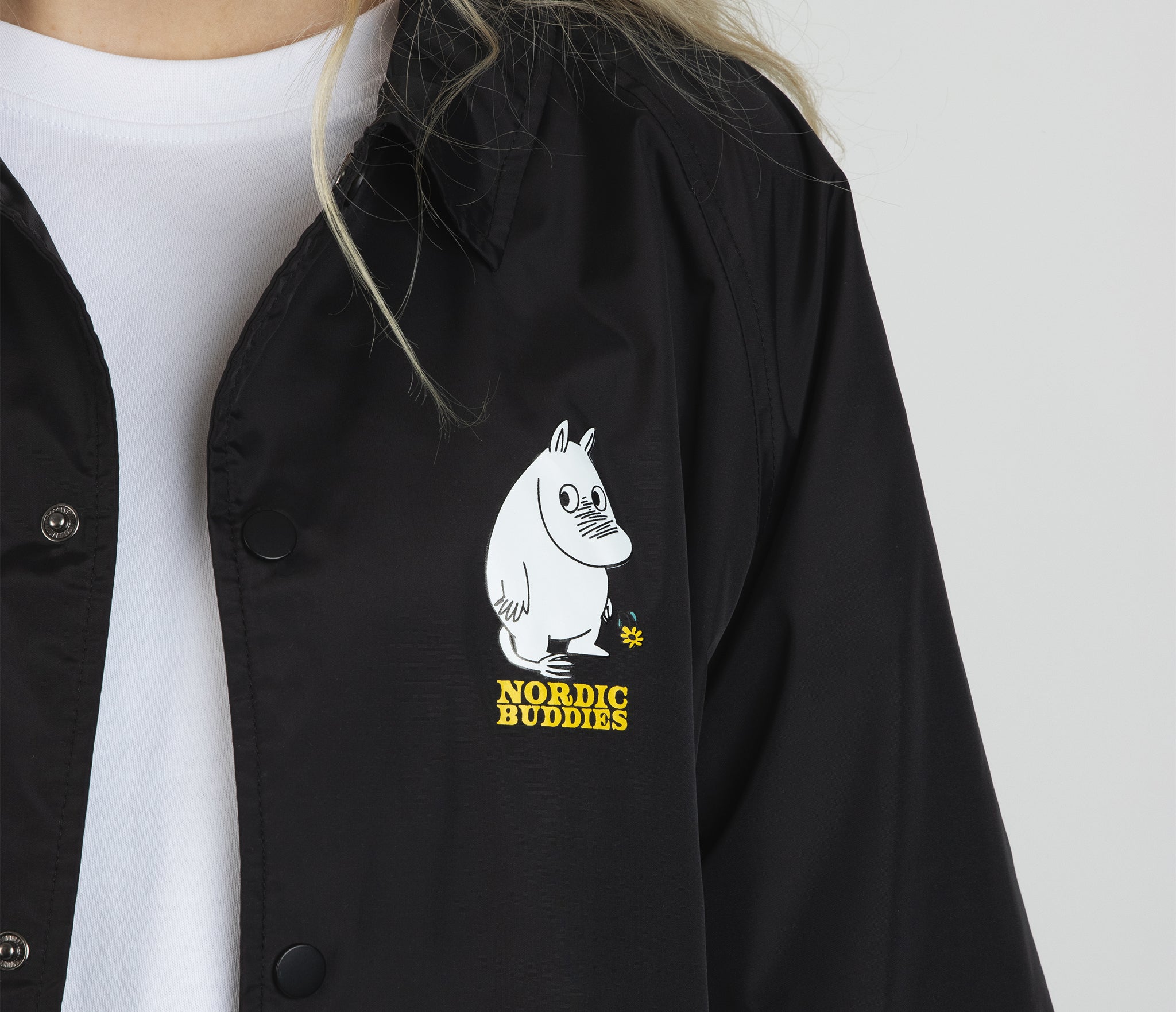 Moomintroll's Flower Coach Jacket - Black