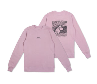 Crewneck College Moomintroll - Light pink