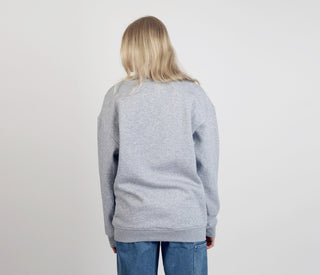 Moomintroll's Flower Crewneck College Unisex - Light Grey