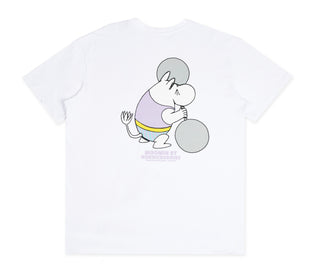 Moomintroll Weightlifting T-Shirt Unisex - White